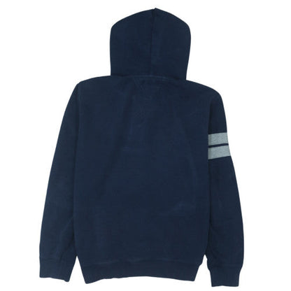 Tommy Hilfiger Men's Blue Henley Hoodie Size M Fleece Sweatshirt
