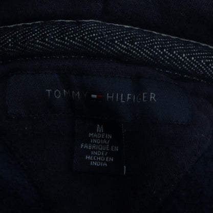 Tommy Hilfiger Men's Blue Henley Hoodie Size M Fleece Sweatshirt