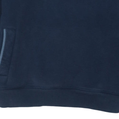 Tommy Hilfiger Men's Blue Henley Hoodie Size M Fleece Sweatshirt