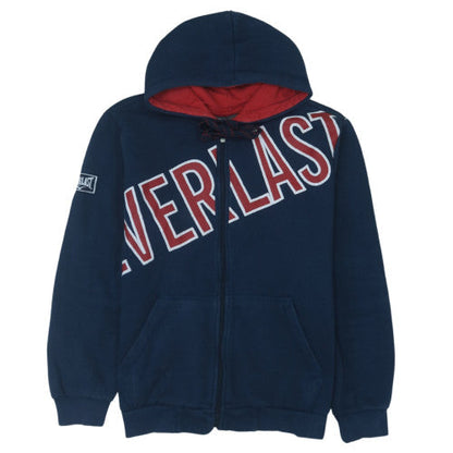 Everlast Men's Blue Full Zip Hoodie L Sportswear Classic Style