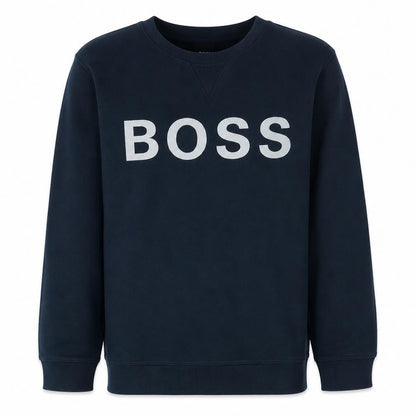 Hugo Boss Men's Blue XL Logo Pullover Sweatshirt