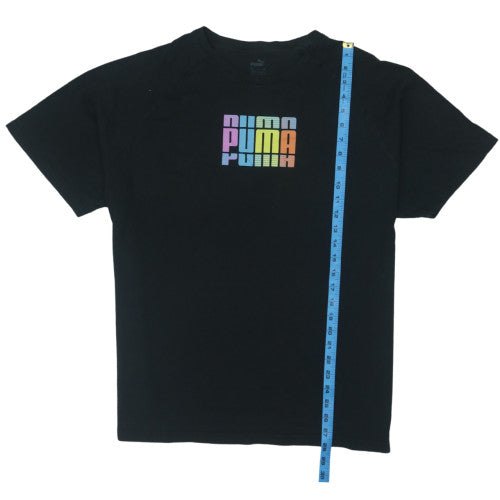 Puma Men's Black Crew Neck Short Sleeve Graphic T-Shirt XXL