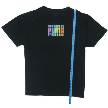 Puma Men's Black Crew Neck Short Sleeve Graphic T-Shirt XXL