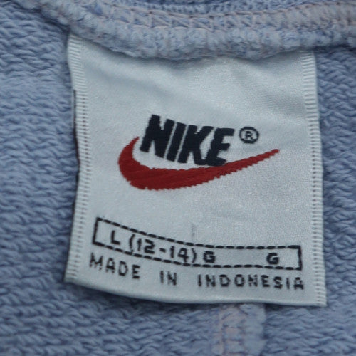 Nike Boys Blue Crew Neck Fleece Pullover Sweatshirt Size 13-14 Years