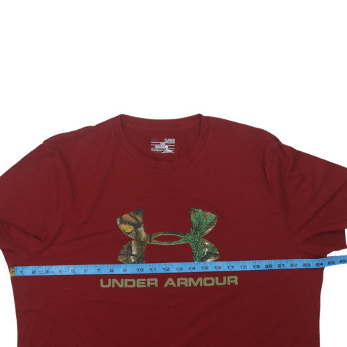 Under Armour Men’s Red HeatGear XL Sports Graphic T-Shirt