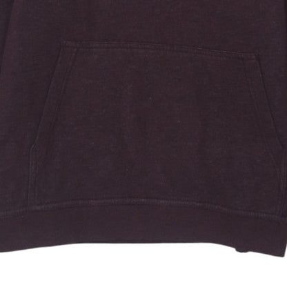 Nike Womens Burgundy Pullover Hoodie L Fleece Cotton Blend