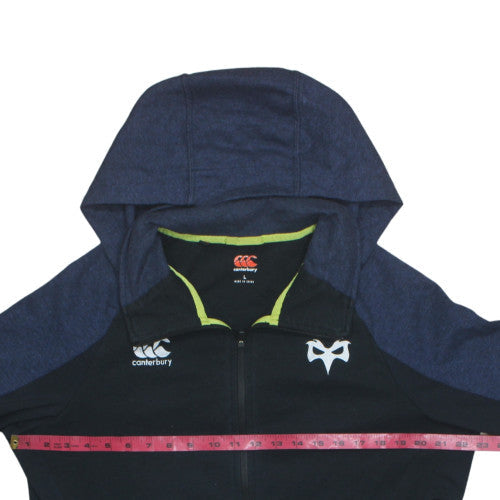 Canterbury Men’s Black Full Zip Hoodie L Sportswear Rugby