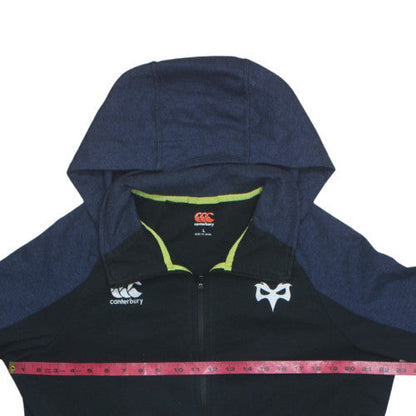 Canterbury Men’s Black Full Zip Hoodie L Sportswear Rugby
