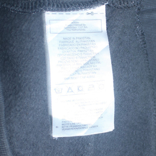 Adidas Men's Black Half Zip Hoodie Medium Regular Fit Sportswear