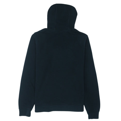 Nike Women Black Pullover Hoodie Medium Logo Front Cotton Blend