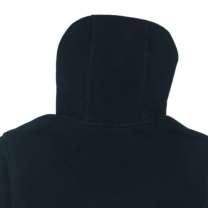 Nike Women Black Pullover Hoodie Medium Logo Front Cotton Blend