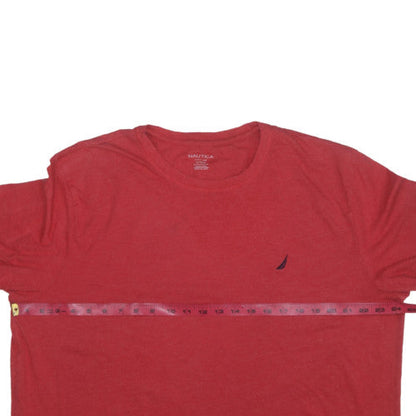 Nautica Men's Red XL Sleepwear Pyjama Top Cotton Short Sleeve