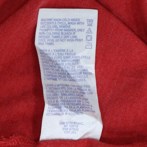 Nautica Men's Red XL Sleepwear Pyjama Top Cotton Short Sleeve