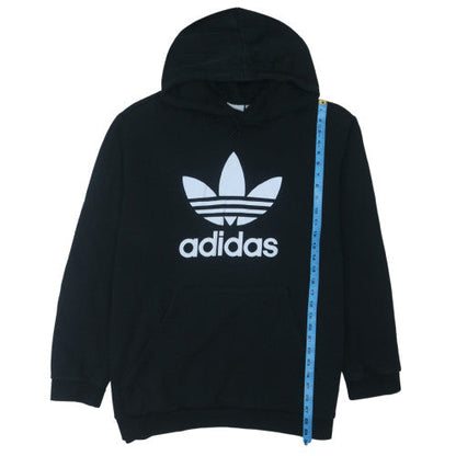 Adidas Men's Black 2XL Pullover Hoodie with Logo and Pockets