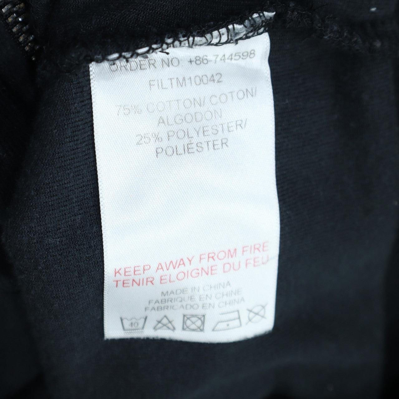 Fila Men's Black XL Velour Track Jacket Full Zip Retro Sportswear
