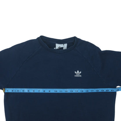 Adidas Men's Blue Crew Neck Pullover Sweatshirt Size M