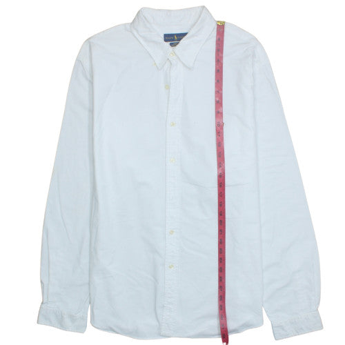 Ralph Lauren Men’s White Slim Fit Oxford Button-Down Shirt 2XL