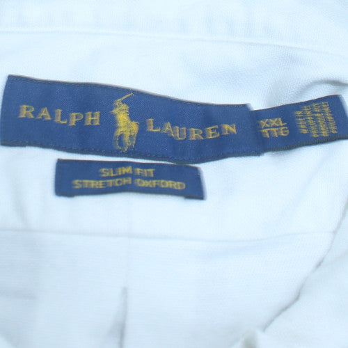 Ralph Lauren Men’s White Slim Fit Oxford Button-Down Shirt 2XL