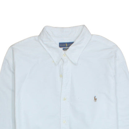 Ralph Lauren Men’s White Slim Fit Oxford Button-Down Shirt 2XL