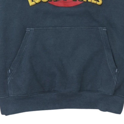 H&M Women Navy Blue Looney Tunes Pullover Hoodie Size L Regular Fit