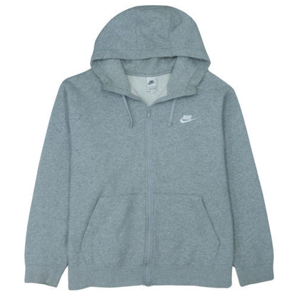 Nike Men's Grey Full Zip Hoodie 2XL Regular Fit Sportswear