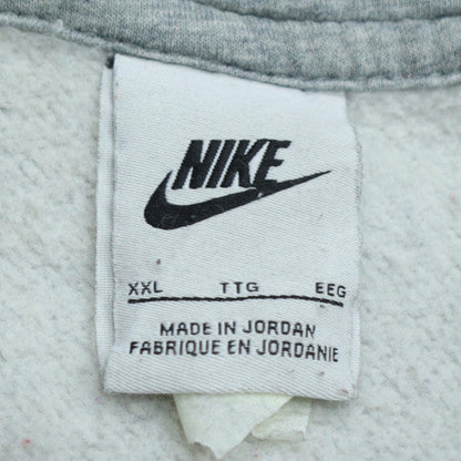Nike Men's Grey Full Zip Hoodie 2XL Regular Fit Sportswear