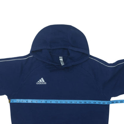 Adidas Men's Blue Pullover Hoodie Size M Fleece Sportswear