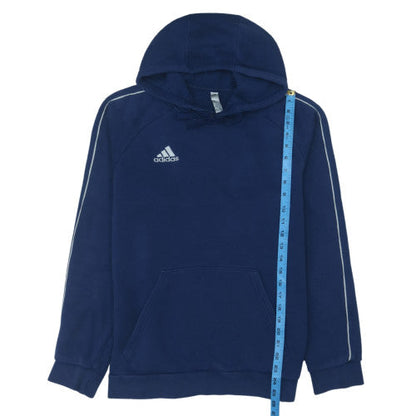 Adidas Men's Blue Pullover Hoodie Size M Fleece Sportswear
