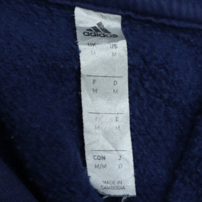 Adidas Men's Blue Pullover Hoodie Size M Fleece Sportswear