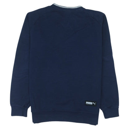 Puma Men's Blue Pullover Sweatshirt Size M Crew Neck Sports Style