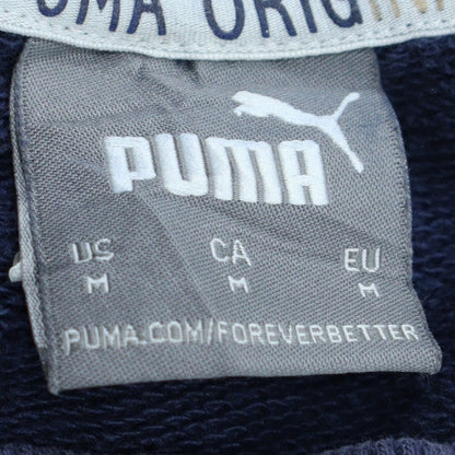 Puma Men's Blue Pullover Sweatshirt Size M Crew Neck Sports Style