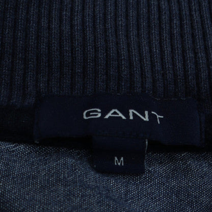 GANT Men's Blue 1/4 Zip Cotton Sweatshirt Size M Mock Neck