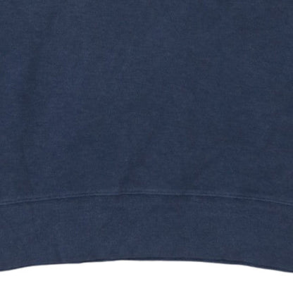 GANT Men's Blue 1/4 Zip Cotton Sweatshirt Size M Mock Neck