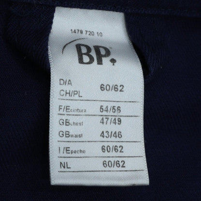 BP Men's Blue Cotton Workwear Jacket 3XL Regular Fit