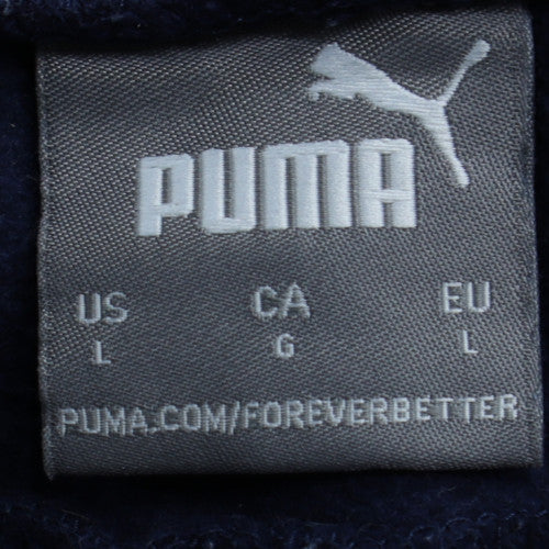 Puma Men's Blue Regular Fit Sweatpants Size L