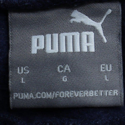 Puma Men's Blue Regular Fit Sweatpants Size L