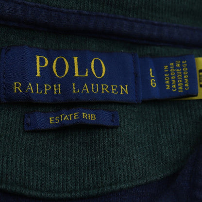 Ralph Lauren Men's Blue Cotton 1/4 Zip Collared Sweatshirt L