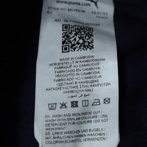 Ralph Lauren Men's Blue Cotton 1/4 Zip Collared Sweatshirt L