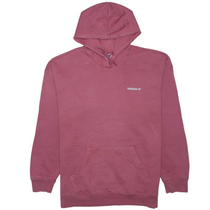 Adidas Women’s Pink Pullover Hoodie Size L Cotton Casual