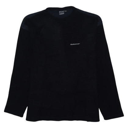 Quiksilver Men's Black Fleece Pullover Jumper Size XL