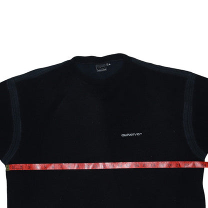 Quiksilver Men's Black Fleece Pullover Jumper Size XL
