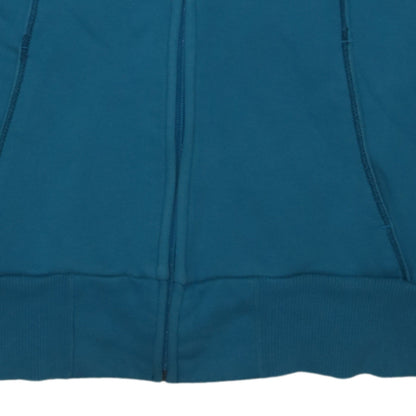 Puma Women Blue Full Zip Track Jacket Size 14 Cotton Blend