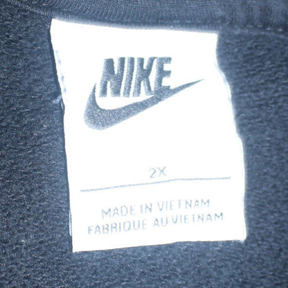 Nike Womens Black 2XL Full Zip Hoodie Sweatshirt with Logo
