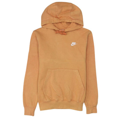 Nike Womens Orange XS Pullover Hoodie Cotton Blend Casual