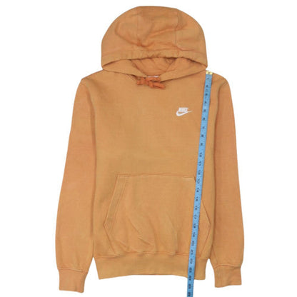 Nike Womens Orange XS Pullover Hoodie Cotton Blend Casual