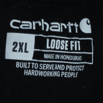 Carhartt Men's Black 2XL Long Sleeve Crew Neck T-Shirt