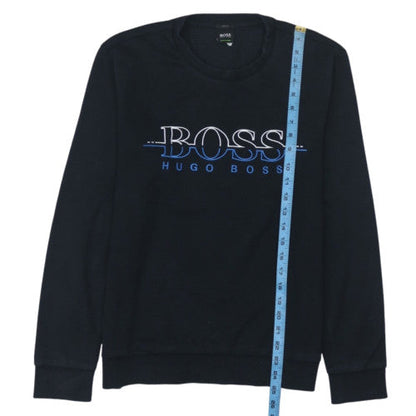 Hugo Boss Men's Black Slim Fit Crew Neck Sweatshirt L