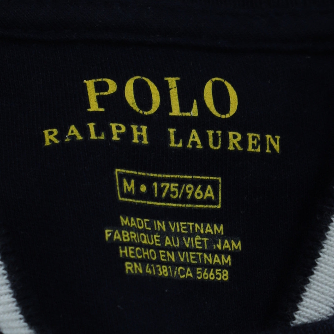 Polo Ralph Lauren Men's Navy Blue Track Jacket M Regular Fit Cotton
