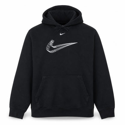Nike Women's Black XL Pullover Hoodie with Silver Graphic Logo