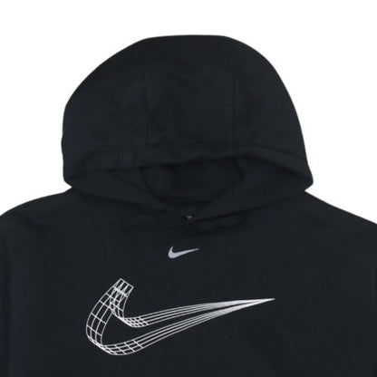 Nike Women's Black XL Pullover Hoodie with Silver Graphic Logo
